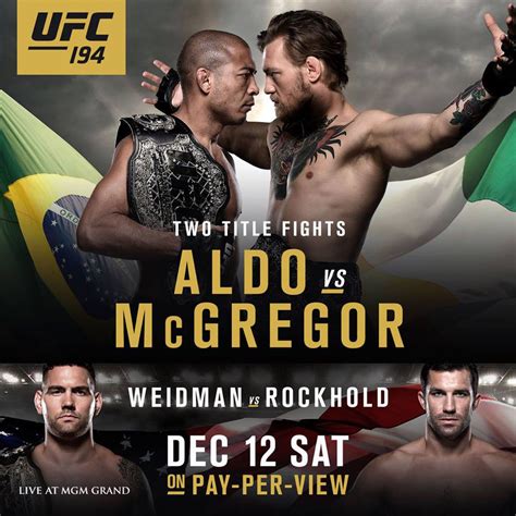 The ultimate fighting championship (ufc) is an american mixed martial arts (mma) promotion company based in las vegas, nevada. New UFC 194 poster: Someone in marketing has a crush on ...
