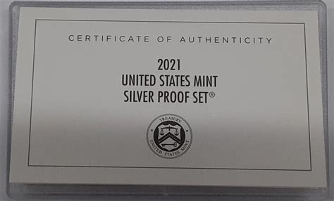 2021 S Us Mint 7 Coin Silver Proof Set As Issued In Original Mint