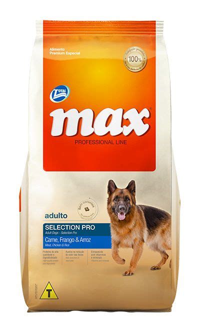 Ração Max Professional Line Selection Pro Cães Adultos Carne E Frango