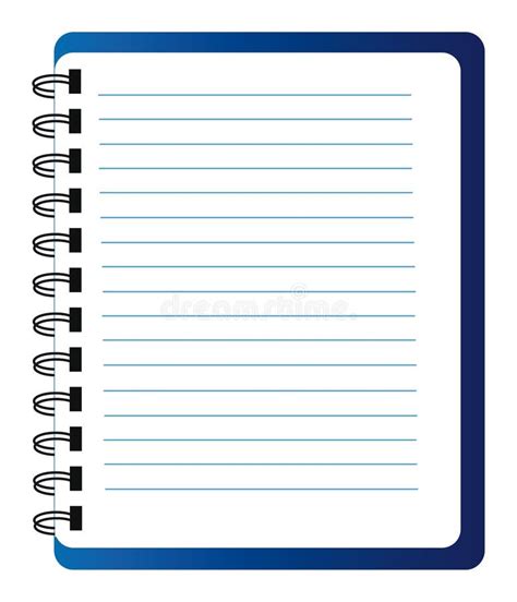 Vector Notepad Stock Vector Illustration Of Binder Notebook 23198375