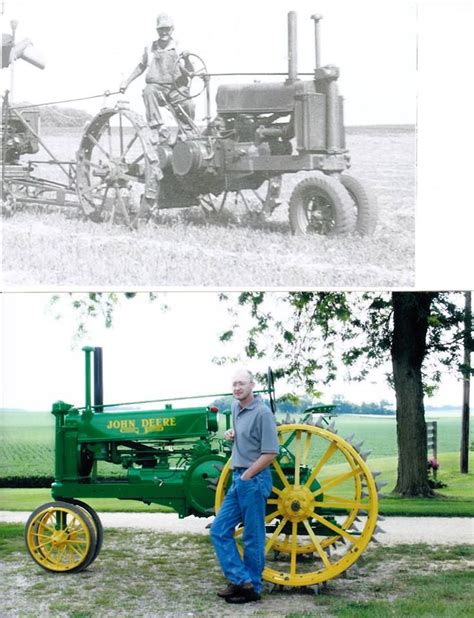 John Deere Tractor Then Early 1930s And Now Restored Farm And Home