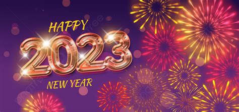 New Year 2023 Background Red Fireworks Happy New Year 2023 Fireworks
