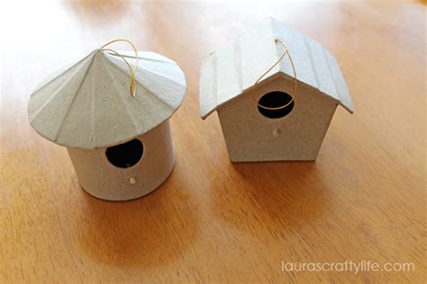Help the kids to cut the pattern, expecially for the hole. Kid's Craft: Painted Bird Houses - Laura's Crafty Life