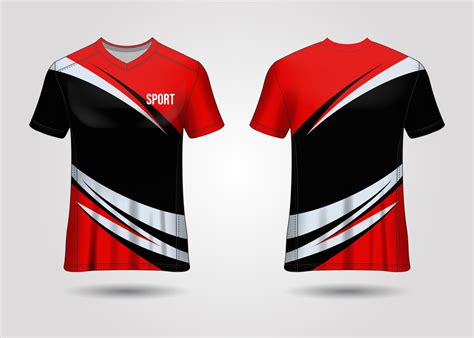 T Shirt Sport Design Racing Jersey Uniform Front And Back View