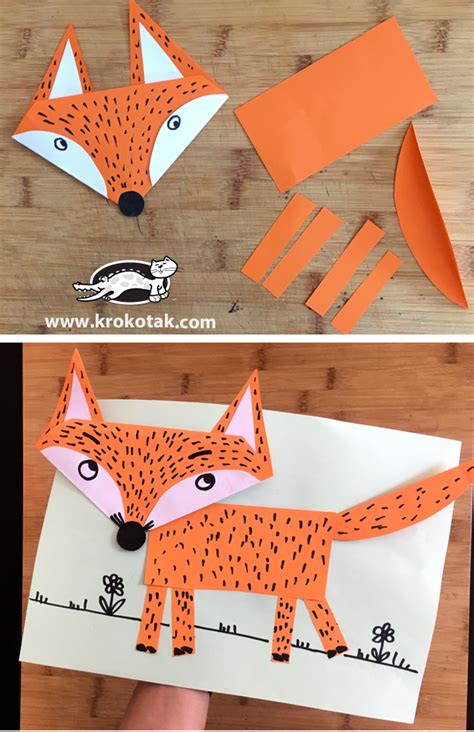 Fox Papercraft Fox Papercraft Diy Craft Fox Sleeping