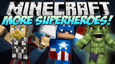 Minecraft More Superheroes Thor Hulk Captain America And More