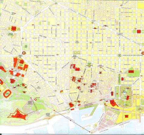 Barcelona Street Map Printable Printable Maps