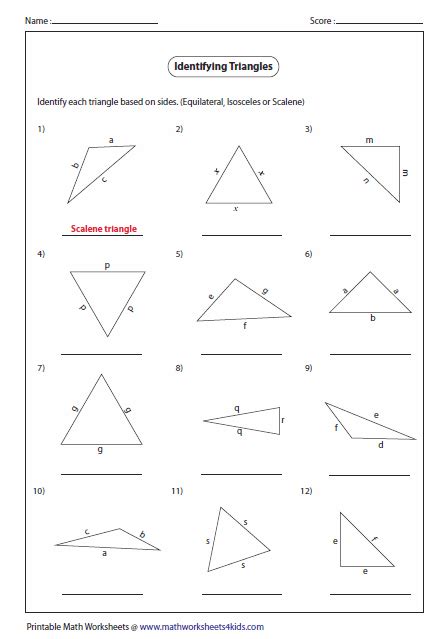 5th grade english math worksheets calculator with variables logarithms explained kumon learning center cost writing activities for kindergarten general formula sheet printable kids. Triangle classification based on sides | Triangle worksheet, Triangle math, Math geometry