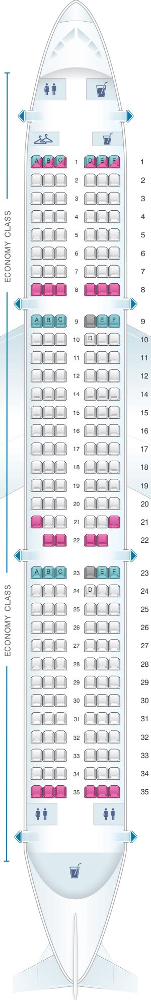 Seat Map Air France Airbus A321 Metropolitan V1 Seatmaestro