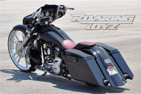 2007 harley davidson street glide, flhx, custom, raked, bagger. harley_custom_streetglide_bagger_stretched_rear_fender ...