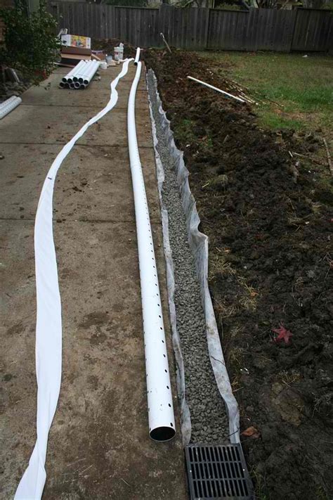How To Install Backyard Drainage French Drain Marin Homestead