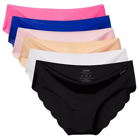 anzermix womens seamless laser cut brief panties pack of 6 continue to the product at the