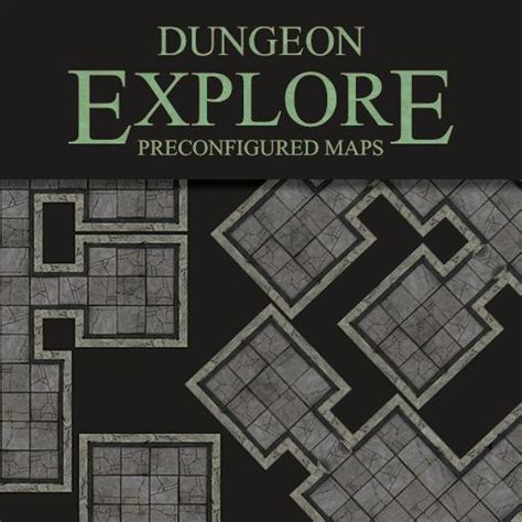 Dungeon Explore Map Set Roll20 Marketplace Digital Goods For