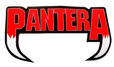 Pantera Logo Red Xl Patch