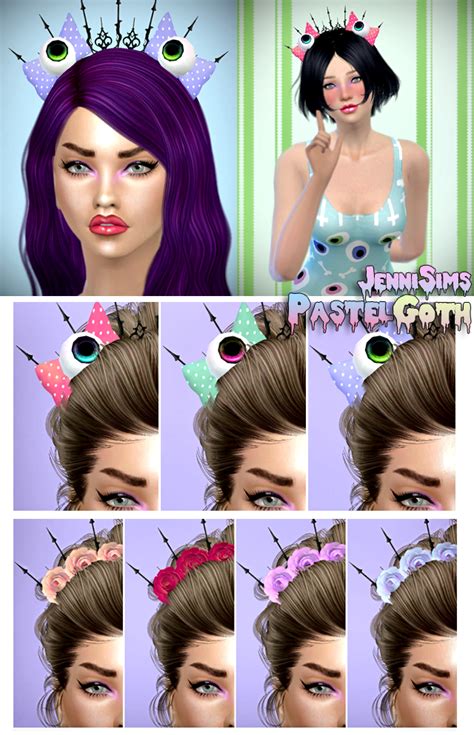 Downloads Sims 4pastel Goth Accessory Headband Sims Goth