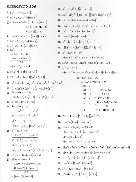 Ejercicios resueltos del algebra de baldor. 10 CASOS DE FACTORIZACION ALGEBRA DE BALDOR PDF
