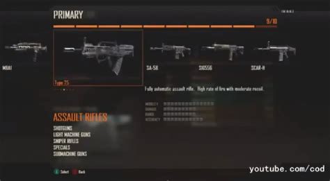 Xbox Gamer Life Black Ops 2 Assault Rifle Breakdowns Class Setups