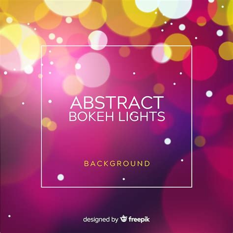 Free Vector Abstract Bokeh Background