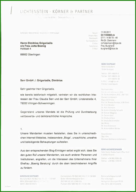 Unsere kostenlosen vorlagen helfen dabei profesionelle eigenbelege zu erstellen. Brief Anwalt Vorlage - Kostenlose Vorlagen zum Download ...