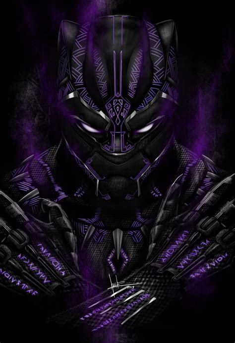 Black Panther Fan Art By Emmanuel Andrade Marvel Art Black Panther