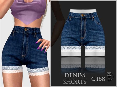 Denim Shorts C468 By Turksimmer From Tsr • Sims 4 Downloads