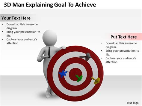 1013 3d Man Explaining Goal To Achieve Ppt Graphics Icons Powerpoint