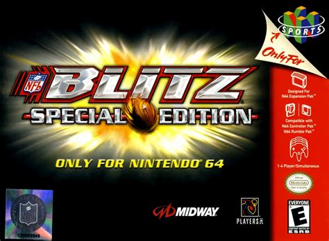 Nfl Blitz Special Edition Cheats For Nintendo 64 The Video Games Museum