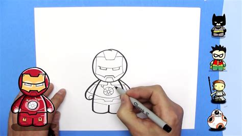 How To Draw Ironman Easy Chibi Step By Step Kawaii