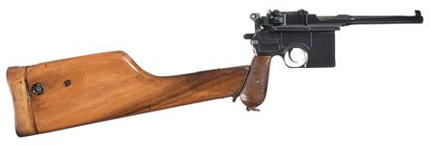 Mauser Model 1896 Broomhandle Semi Automatic Pistol With Shoulder Stock