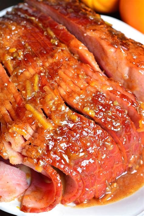 Baked Ham With Orange Honey Ham Glaze Will Cook For Smiles