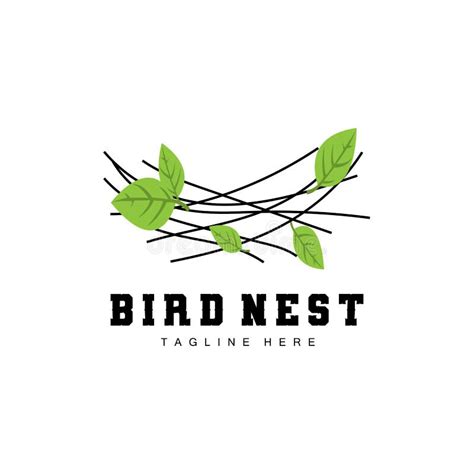 Bird S Nest Logo Design Bird House Vector For Eggs Bird Tree Logo
