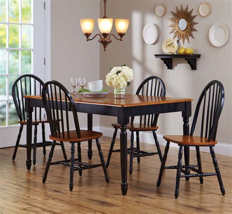 The large table will have a tile top with the provision for a patio umbrella for shade. Better Homes and Gardens Autumn Lane 5-Piece Dining Set w ...