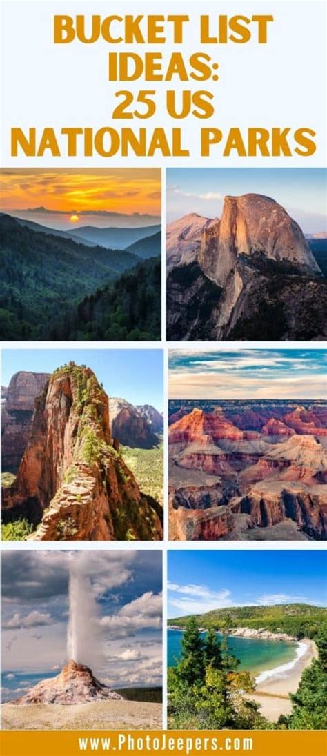 Us National Park List 25 Beautiful Bucket List Destinations Photojeepers