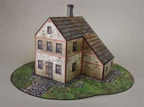 Papermau Simple Miniature House Paper Model By Papermau Download Now