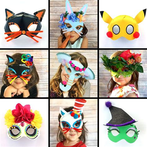 Kids Halloween Costume Diy Paper Plate Mask Creating Creatives