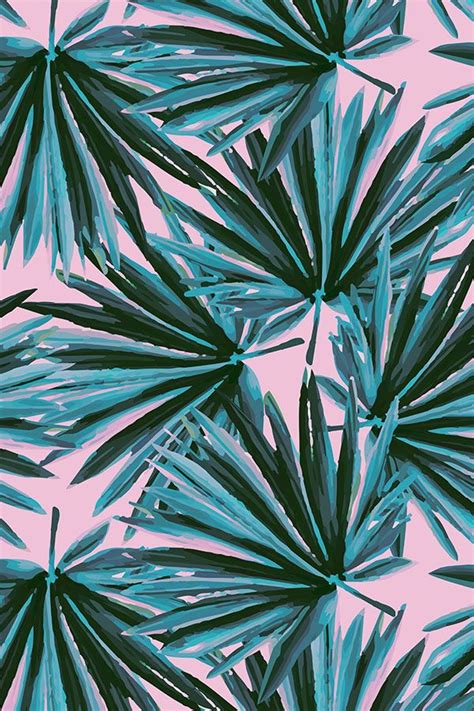 Colorful Fabrics Digitally Printed By Spoonflower Tropical Palm