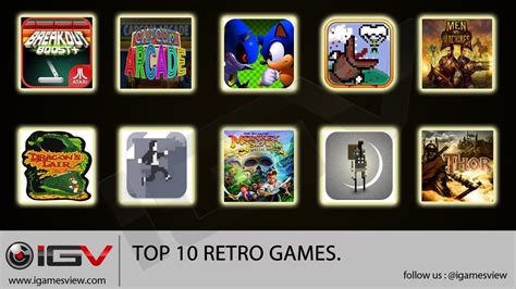 Top 10 Retro Game For Iphone Ipad Ipod Touch Youtube
