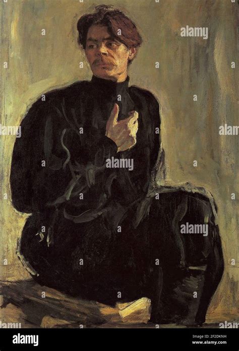 Portrait Of The Writer Maxim Gorky Stock Photo Alamy