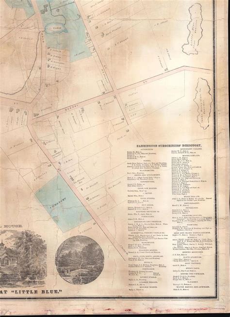 Map Of Farmington Maine Geographicus Rare Antique Maps