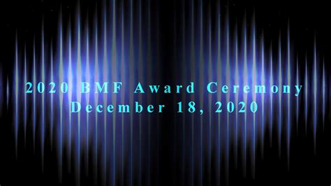 Bmf 2020 Award Ceremony Youtube
