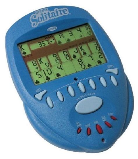 Big Screen Solitaire Electronic Handheld Travel Game Illuminated