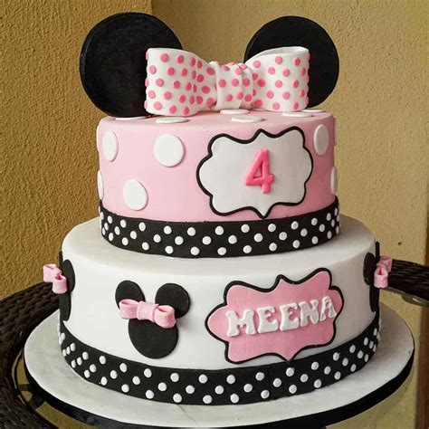 Minnie Mouse Birthday Cake Topper