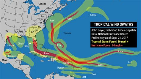 These Maps Help Explain Where And How Powerful Hurricanes Have Been In