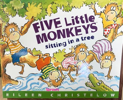 5 Little Monkeys Swinging In The Tree Coloring Page