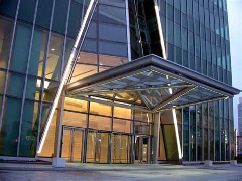 For patios for commercial buildings polycarbonate. Entrance canopy / for commercial buildings / metal / glass ...