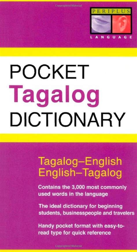 Pocket Tagalog Dictionary: Tagalog-English/English-Tagalog