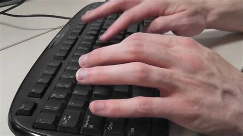 Fingers Typing On Keyboard Free Stock Footage Youtube