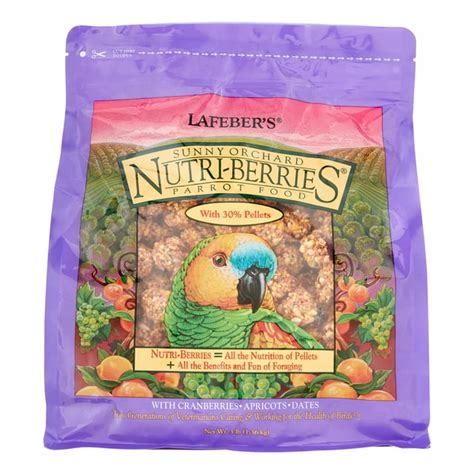lafeber s gourmet sunny orchard nutri berries for parrots 3 lb