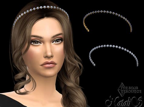 The Sims Resource Princess Cut Crystals Headband