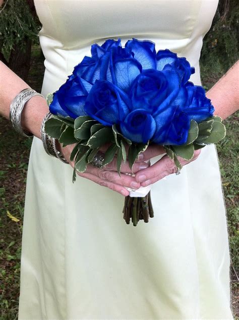 Blue Rose Bouquet Rose Bridal Bouquet Blue Roses Bride Bouquets